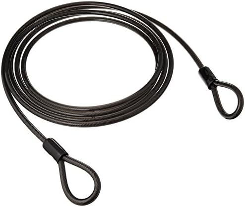 Guard Security 55190 Cable Steel Flexible Weatherproof Strands, 14-3/4' x 3/8", Black