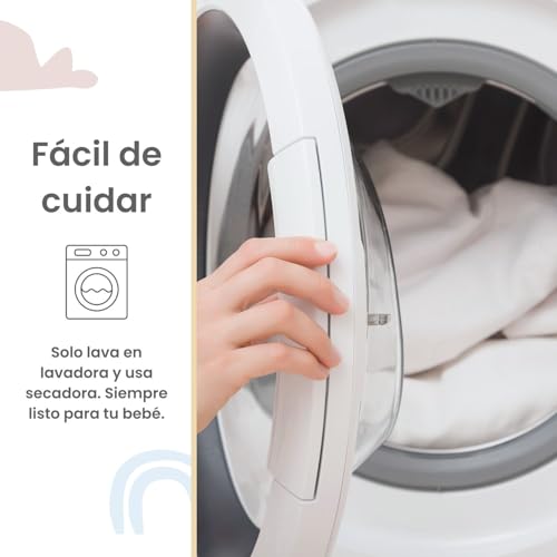Nap Baby Protector de Cuna Cubre Colchón Impermeable para Colchón Cuna de 70x130 cm o bebé, 100% Absorbente, Cubierta Protectora Infantil, hipoalergénico