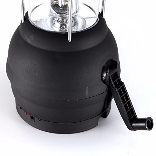 36 LED Power Hand Crank Solar Lantern Camping Light Rechargeable