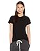 Alternative Women's Basic Short Sleeve Crew Neck Tee, Black, Small