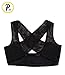 Presadee® Women's Hunchback Posture Shape Corrector Upper Shoulder With Push Up Bra Chest Support (L/XL, Black)