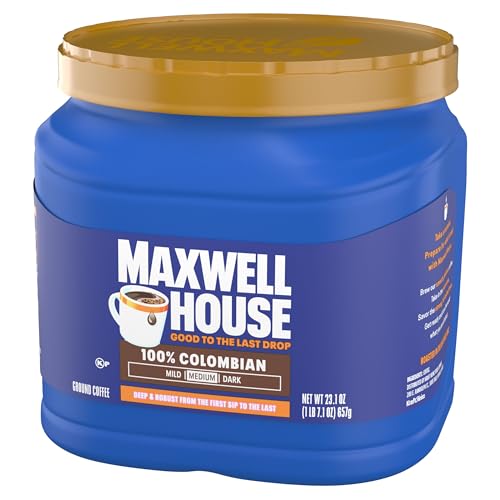 MAXWELL HOUSE 23.1OZ GROUND COFFEE MEDIUM 100% COLOMBIAN ROAST