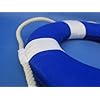 Handcrafted-Nautical-Decor-Vibrant-Blue-Lifering-with-White-Bands Handcrafted-Nautical-Decor-Vibrant-Blue-Lifering-with-White-Bands