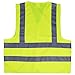 Cartman High Visibility Safety Vest Neon Yellow, ANSI/ISEA Standard, Size L, 1PK