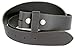 100% Solid Cowhide Leather Belt Strap (Black, 48)
