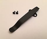 Matte Black Titanium Deep Carry Pocket Clip for Spyderco Native 5 FRN Lightweight C41PBK5 C41SBK5 C41PPN5 C41PDBL5
