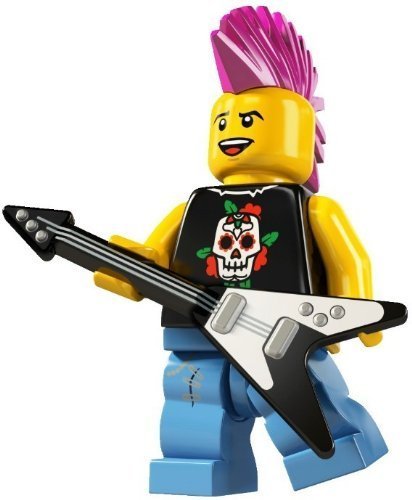 LEGO 8804 Minifigures – Collectible Figure: Punk Musician