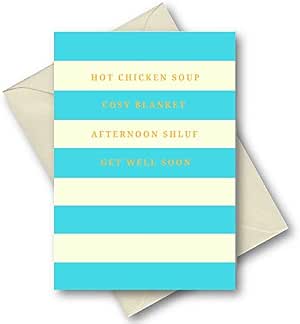 Amazon.com : JEWISH GET WELL SOON CARD: Luxury foiled Jewish Greeting ...