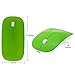 Tsmine Slim Rechargeable Bluetooth Mouse, Ultra-Slim Mice for Notebook, PC, Laptop, Computer,Windows/Android Tablet, iMac MacBook Air - Green