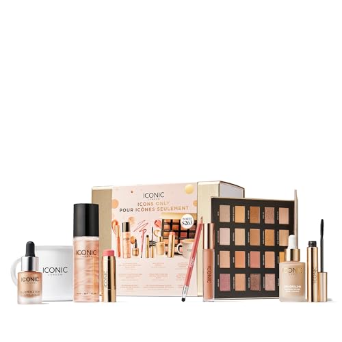 ICONIC LONDON Luxury Makeup Set for Glowy, Radiant Skin and Highlighted Finish, Perfect for Gifting, Long-Lasting, Cruelty-Free, Vegan Makeup