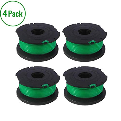 Winsummer 4 Pack Trimmer Replacement Spools Compatible with Black and Decker SF-080 GH3000 LST540