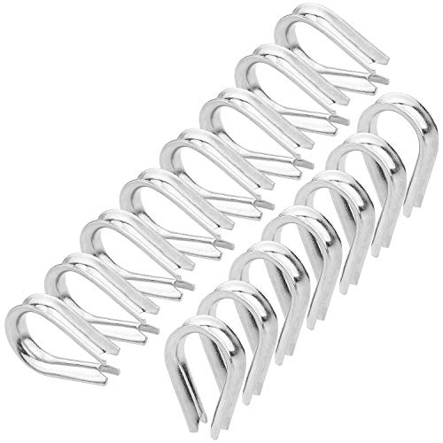 CBTONE M6 Stainless Steel Thimble for 7/32" - 1/4" Diameter Wire Rope Cable Thimbles Rigging - 50 Pack - Thumbnail 5