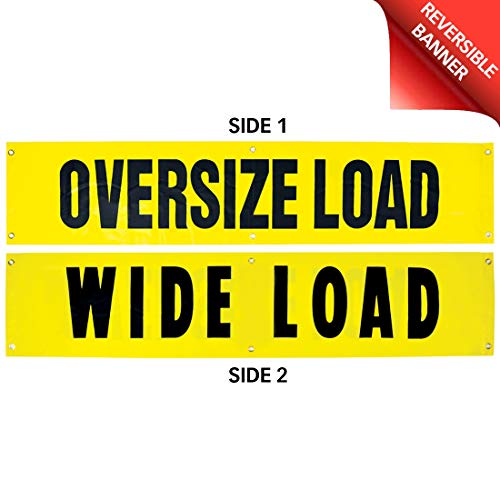 Vulcan Reversible Wide Load Oversize Load Banner With Heavy Duty