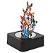 AblueA Magnetic Sculpture Desk Toy Coffee Table Piece As Office Gift Stocking Stuffer (Square Base - Butterflies)