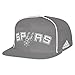 NBA San Antonio Spurs Men's Fanwear Team Flat Brim Snapback Cap, One Size, Grey