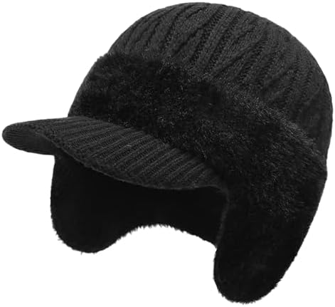 Amazon.com: Wmcaps Winter Beanie with Brim and Ear Flaps  display picture 1