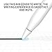 FRTMA [2 in 1] Non-Slip Writing Nib/Tip Protector Compatible with Apple Pencil 1st & 2nd Generation (Pack of 10), White