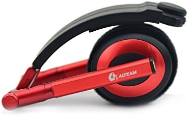 GranVela ALTEAM P23 Foldable Lightweight Headband Portable High Performance On-Ear Headphones with 34 mm Driver And Colored Aluminous Housing , 3.5mm jack, for iPhone 6 Plus 5S 5C 5 4S, iPad Air 2 Mini 3,Samsung Galaxy S6 S5 S4 Note Tab, Nexus, HTC, Motorola, More Phones and Tablets&amp;MP3 /MP4 Player (Red)