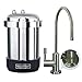 WaterChef U9000 Premium Under-Sink Water Filtration System w/Intelligent Monitor & Designer Series Faucet (Brushed Nickel), NSF/ANSI Certified for 78 Contaminants, 1,000 Gal., Stainless, Made in USA