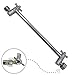 Extra Long 17.25 Inch Adjustable Shower Arm Extension Pipe | Raise or Lower Shower Head Height | High Quality Metal Construction | Rotating Tightening Nut | Chrome