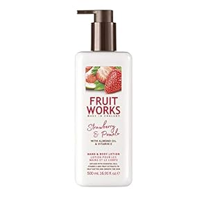 Fruit Works Strawberry & Pomelo Cruelty Free & Vegan Hand & Body Lotion With Natural Extracts 1x 500ml