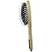 Kent PF02 Small Cushion Detangler Brush – Boar Bristle & Nylon Mix for Smoothing and Straightening Oval Wood Paddle for Medium to Long Hair