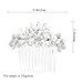 SEPBRDIALS Rhinestone Crystal Wedding Bridal Hair Side Comb Pins Hair Accessories Jewelry FA5071 (Silver)