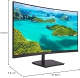Philips 241E1SC 24 Inch Curved Full HD Monitor 75Hz VA FreeSync HDMI VGA view 7