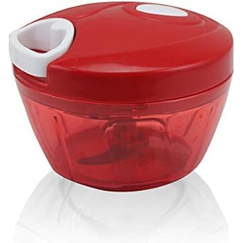 Gomarty Mini Manual Food Processor Chopper,Hand-held vegetable chopper, mixer for cutting fruit,nuts,herbs,onions, Can Make Juices, Drinks, Milkshakes, Vegetable Juices, Sauces
