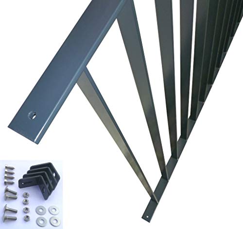 Zaunfeld-Set"Andorra" 150x100 cm - verzinkt + anthrazit – Bild 3