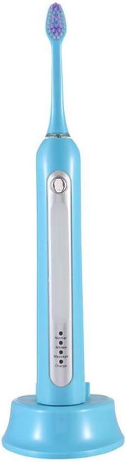 Electric Toothbrush SAHNGXIAN Ultrasonic Adult Children Toothbrush 30 Seconds Reminder, 2 Minutes Timer 6 Weeks Standby Capacity, Blue