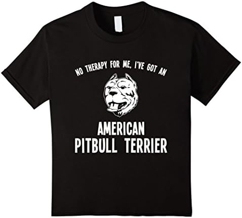 unisex-child Funny American Pitbull Terrier Gift 6 Black