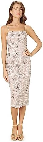 dress the population aurora dress Amazon.com: Dress the Population Women's Aurora Round Neck Lace Midi Dress,  Navy Multi, Small : Clothing, Shoes & Jewelry