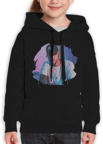 Nanakang Bryson Tiller Boys Girls Teenagers Thin Long Sleeve Sweatshirts Casual Black