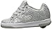 Heelys Girls' Split Sneaker, Silver/Disco Glitter, 6 M US Big Kid
