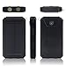 QueenAcc 10000mAh Solar Charger Solar Phone Charger Water/Shock/Dust proof Solar Power Bank with LED Flashlight Dual USB Port Battery Charger for Portable for Smart phone and Other USB Devices(Black)