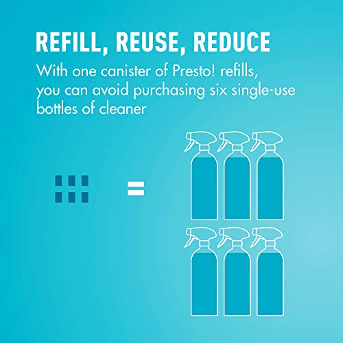Presto! by Amazon Glass Cleaner Refills Ammoniafree, 6pack (makes 6