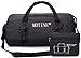 MOTINE Foldable Waterproof Travel Luggage Duffle Bag For Sports, Gym, Vacation (Black)