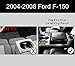 Winunite F-150 Front Center Console Cup Holder Insert(1 Set) Replacement, Fit 2004-2008 FX2/FX4/Lariat/King Ranch, 2003-2006 Expedition
