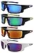 Edge I-Wear Sports Mirror Safety Sunglasses ANSI Z87+ Color Lens 570100/REV-2(BLK.gn)