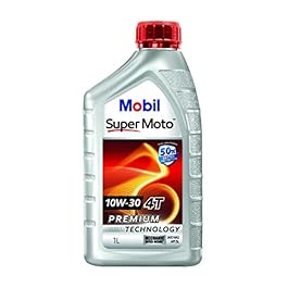 Mobil Super Moto 10W-30 API SL 4T Premium Technology Motorcycle Engine Oil (1L)