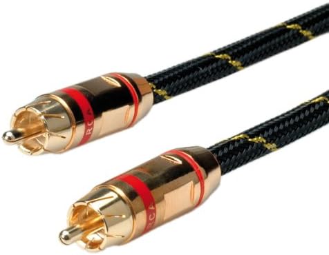 Roline 5m Male to Male Simplex Gold Cinch Cable - Red