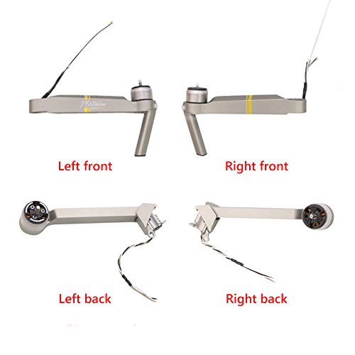 BEYONDSKY Rear Right Mavic Pro Platinum Arm Assembly with Motor Replacement Part for DJI Mavic pro Platinum (Platinum, Rear Right)
