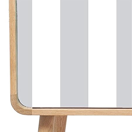 Decochic Carta Adesiva Per Mobili A Righe Bianche E Fondo