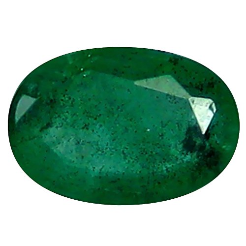 0.45 ct Oval Cut (6 x 4 mm) Unheated and Untreated Colombian Emerald Natural Loose Gemstone