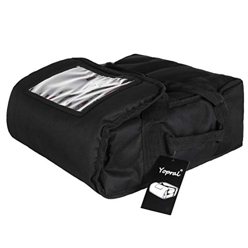 Yopralbags Pizza Bag, Thermal Pizza Delivery Bags Insulated Commercial Food Delivery Bag Pizza