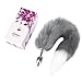 Utimi Anal Butt Plug Tail Stainless Steel Anal Stopper Smooth Anus Toy with Faux Fox Tail