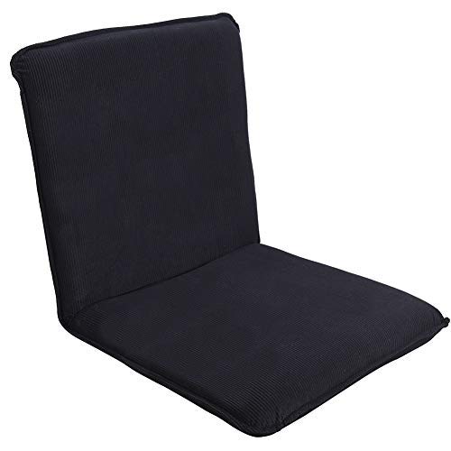Sundale Outdoor Indoor Oversized Adjustable Soft-Brushed Polyester Cord Five-Position Multiangle Floor Chair, 21.65(L) x 22.44(W) x 21.65(H) Inch, Dark Navy Blue