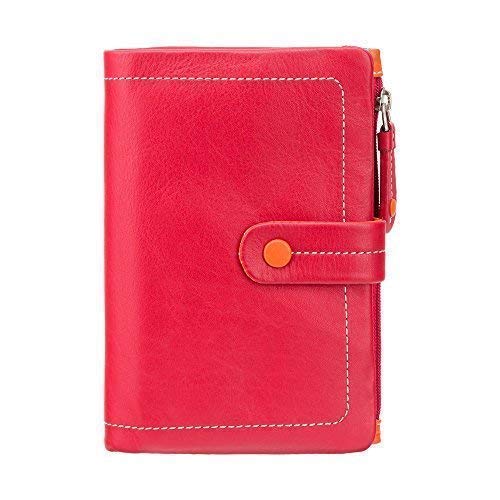 VISCONTI Womens Gift Boxed Leather Purse M87 (Red Multi)