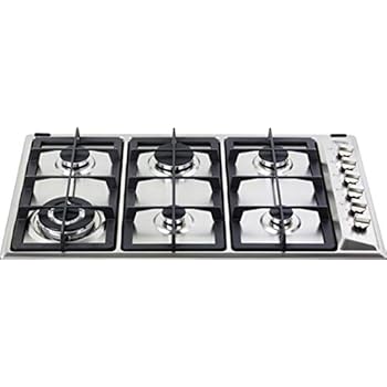 Amazon Com Delonghi Ndg102x Built In 5 Burner Gas Cooktop And Wok